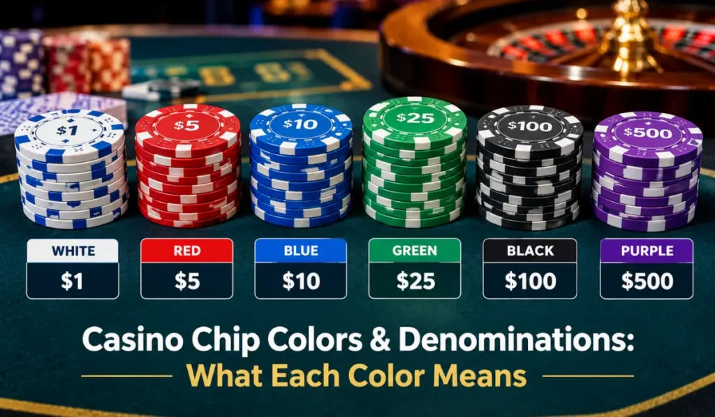 Casino Chip Colors & Denominations: What Each Color Means? a Complete Guide