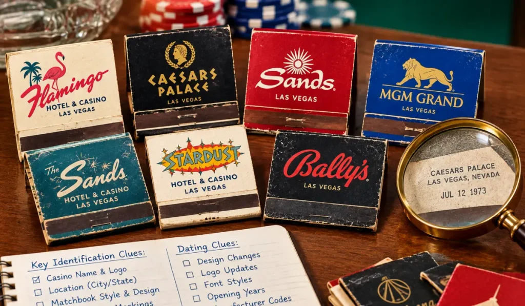 Identify and Date Casino Matchbooks