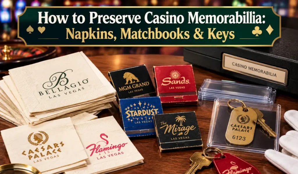 How to Preserve Casino Memorabilia: Napkins, Matchbooks & Keys
