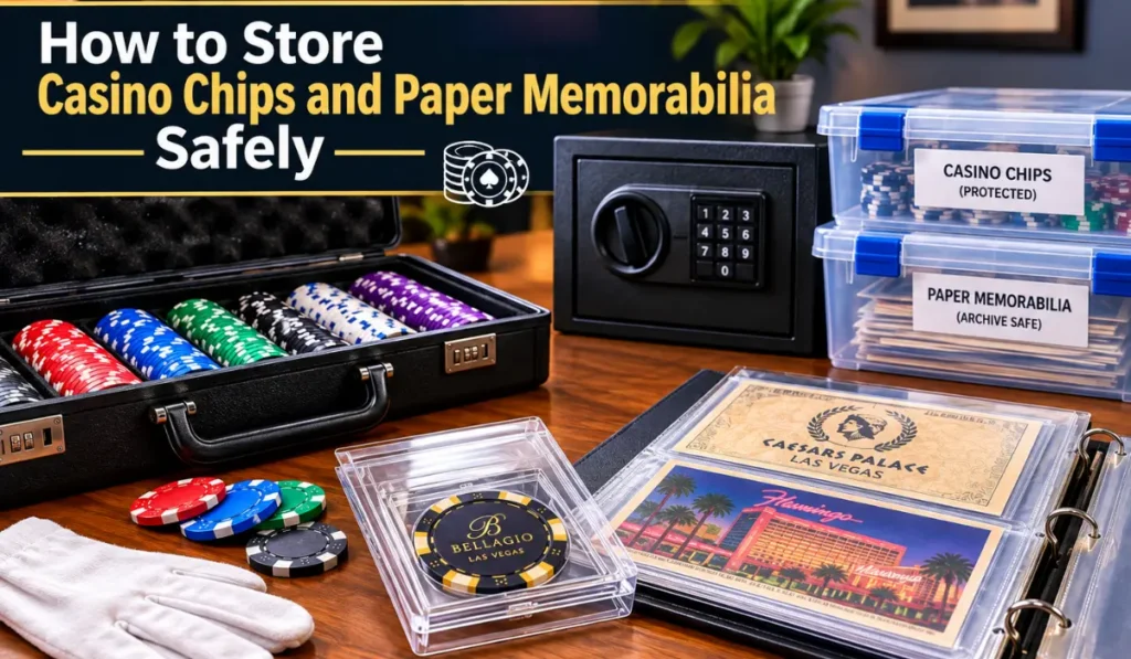 How to Store Casino Chips and Paper Memorabilia Safely